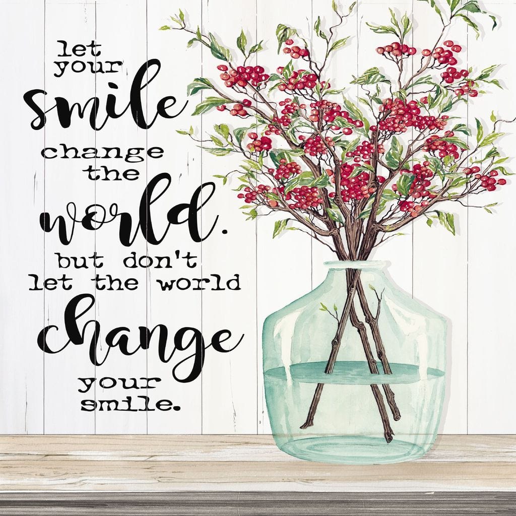 Penny Lane Publishing Let Your Smile Change The World By Cindy Jacobs Art Print - 12 X 12