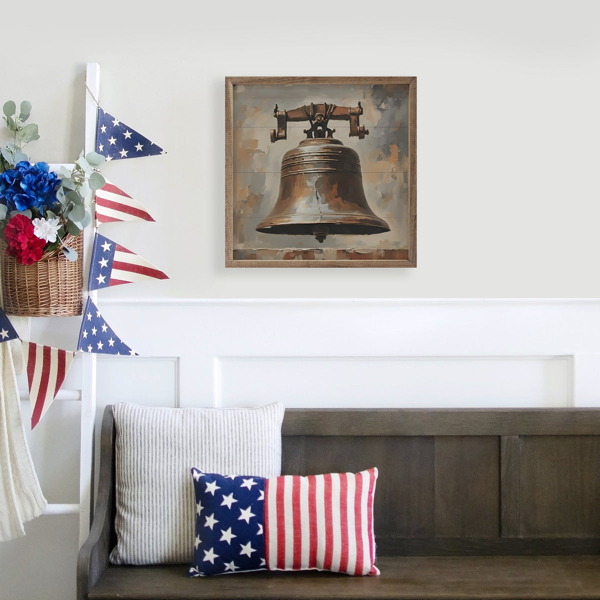 Liberty Bell Printed and Framed Wall Sign