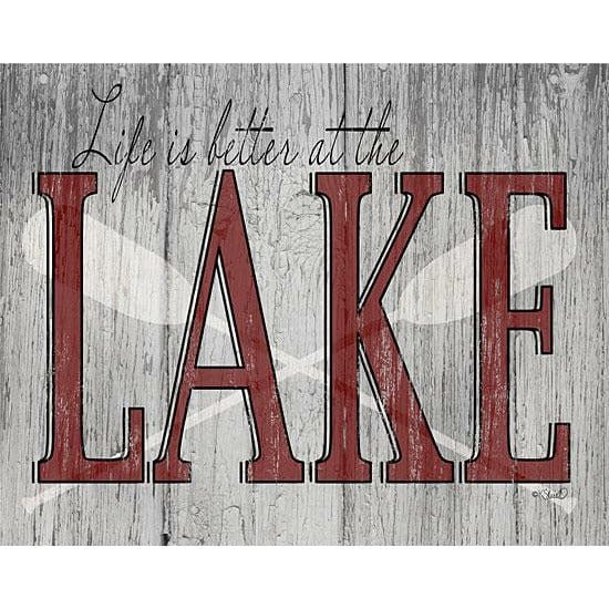 Penny Lane Publishing Life Is Better At The Lake By Kate Sherrill Art Print - 12 X 16