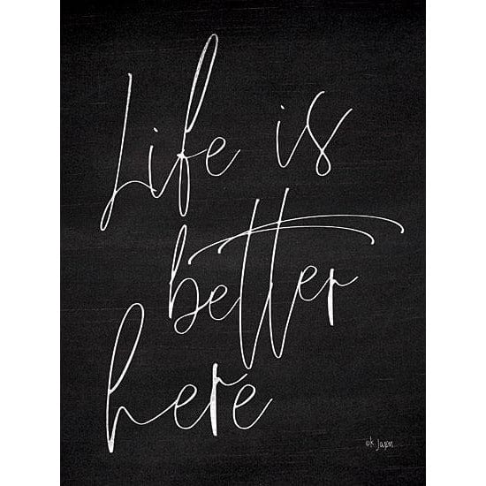 Life Is Better Here By Jaxn Blvd Art Print - 12 X 16-Penny Lane Publishing-The Village Merchant