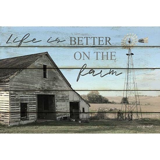 Penny Lane Publishing Life Is Better On The Farm By Cindy Jacobs Art Print - 12 X 18
