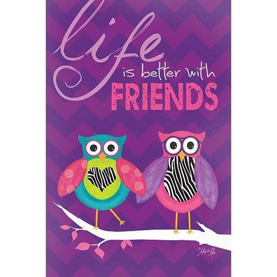 Life Is Better With Friends By Marla Rae Art Print - 12 X 18-Penny Lane Publishing-The Village Merchant