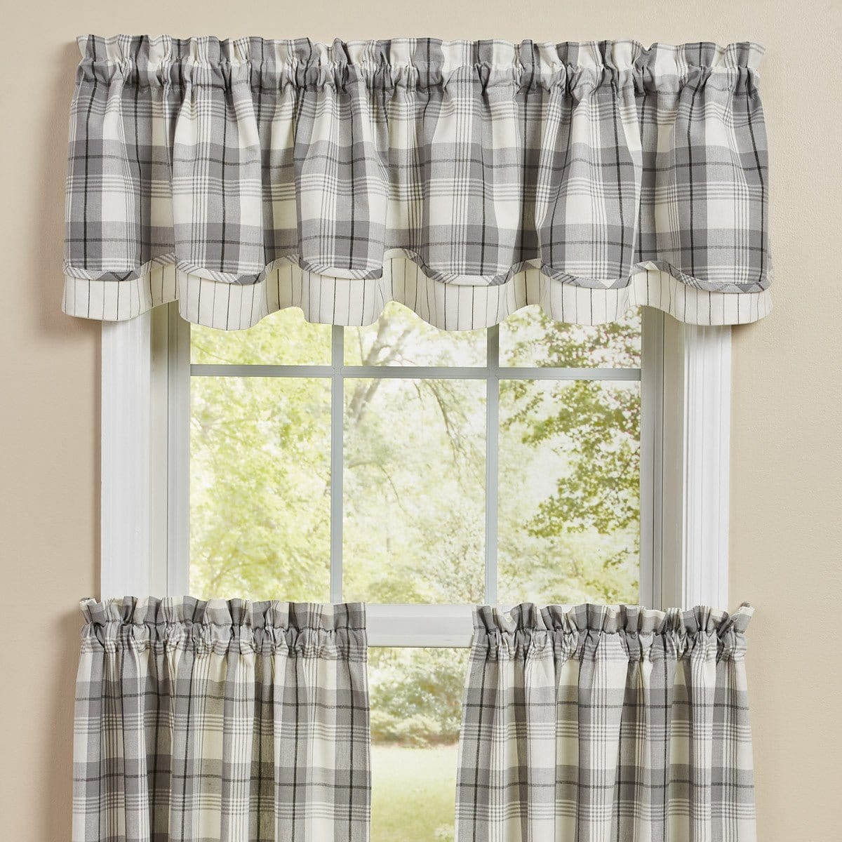 Limestone Layered Valance Lined-Park Designs-The Village Merchant