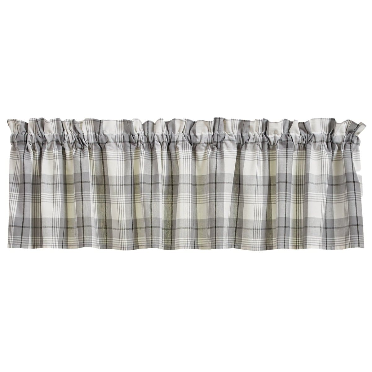 Limestone Plaid Valance Unlined-Park Designs-The Village Merchant
