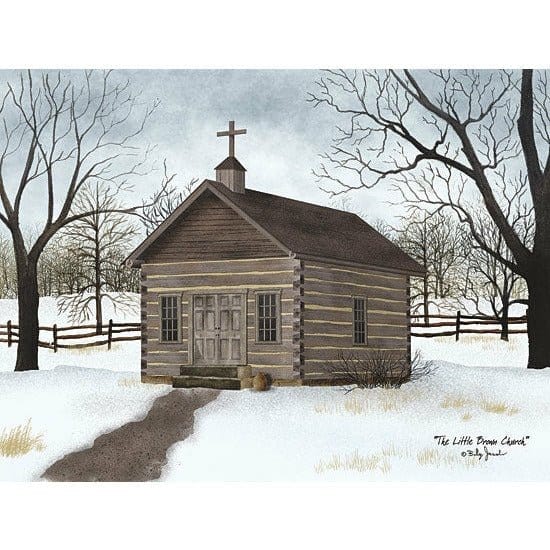 Little Brown Church By Billy Jacobs Art Print - 12 X 16-Penny Lane Publishing-The Village Merchant