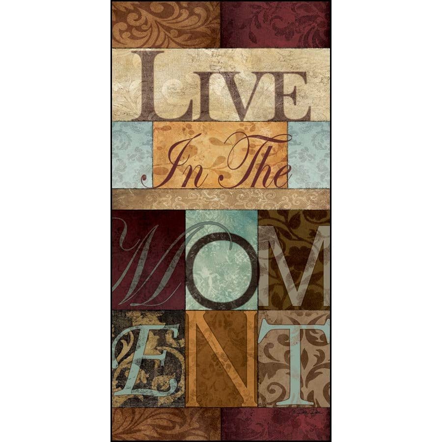 Live In The Moment By Dee Dee Reynolds Art Print - 12 X 24-Penny Lane Publishing-The Village Merchant