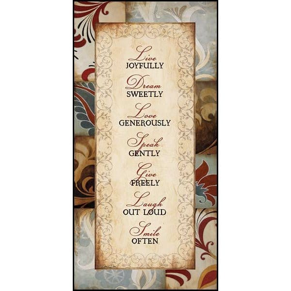 Live Joyfully By Dee Dee Reynolds Art Print - 8 X 16-Penny Lane Publishing-The Village Merchant