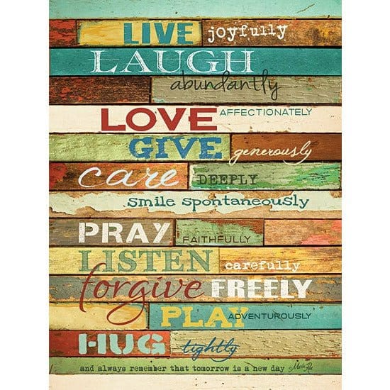 Live Joyfully By Marla Rae Art Print - 18 X 24-Penny Lane Publishing-The Village Merchant