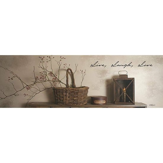 Live Laugh Love By Billy Jacobs Art Print - 6 X 18-Penny Lane Publishing-The Village Merchant