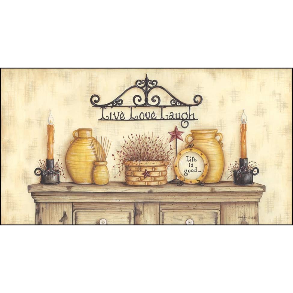 Penny Lane Publishing Live Love Laugh By Mary Ann June Art Print - 12 X 24