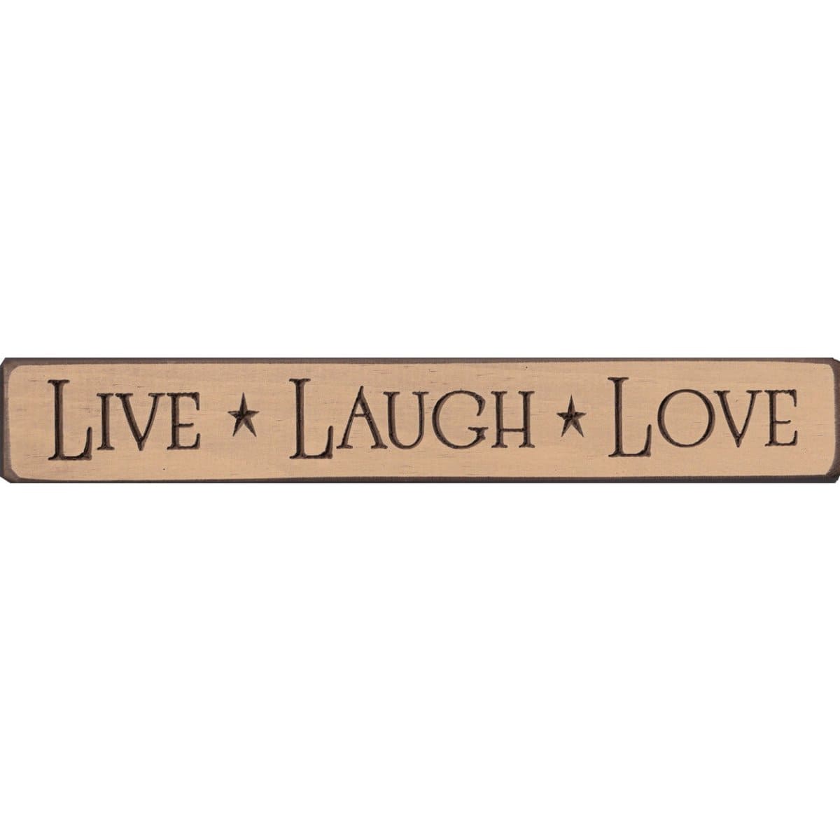 Live Love Laugh Sign - Engraved Wood 12&quot; Long-Craft Wholesalers-The Village Merchant