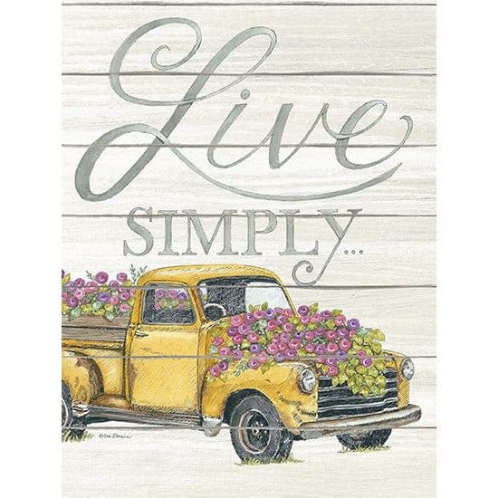 Penny Lane Publishing Live Simply By Deb Strain Art Print - 12 X 16