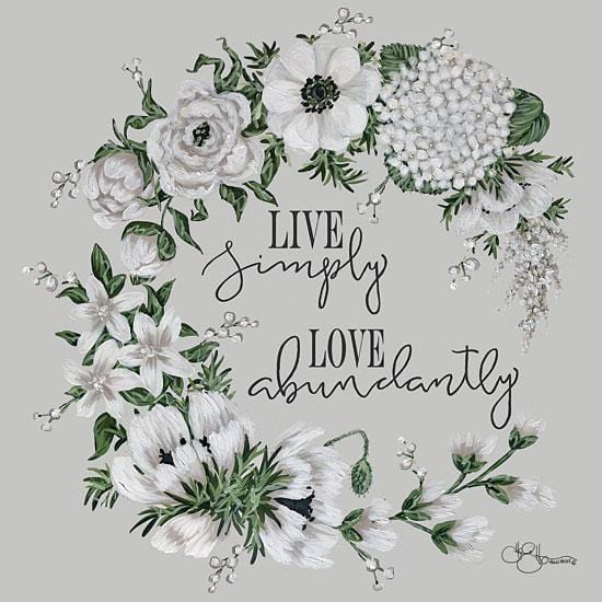 Penny Lane Publishing Live Simply By Hollihocks Art Art Print - 12 X 12