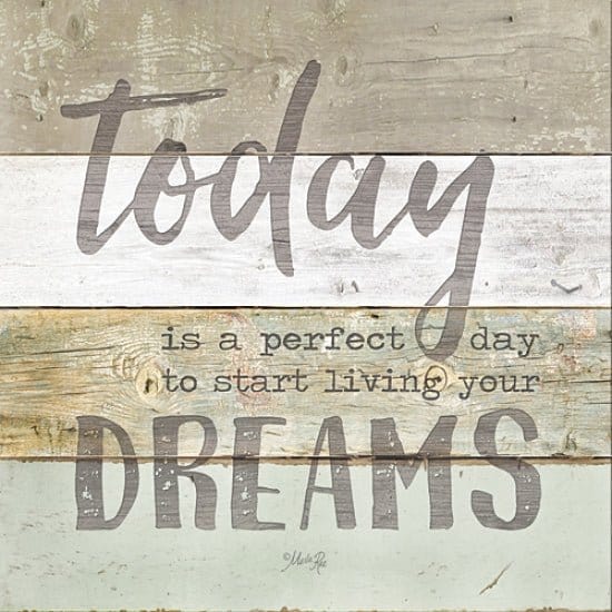 Penny Lane Publishing Live Your Dreams By Marla Rae Art Print - 12 X 12