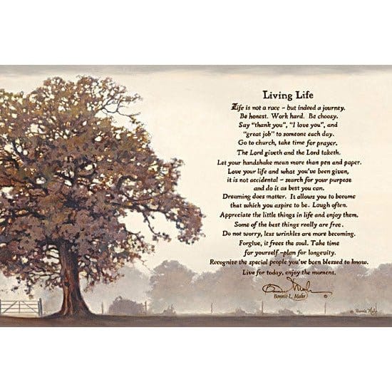 Living Life By Bonnie Mohr Art Print - 12 X 18-Penny Lane Publishing-The Village Merchant