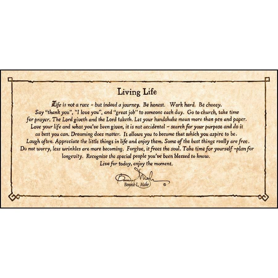 Living Life By Bonnie Mohr Art Print - 12 X 24-Penny Lane Publishing-The Village Merchant