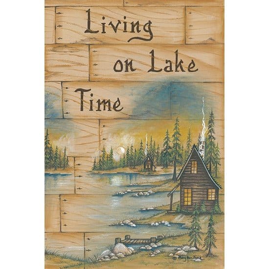 Penny Lane Publishing Living On Lake Time By Mary Ann June Art Print - 12 X 18