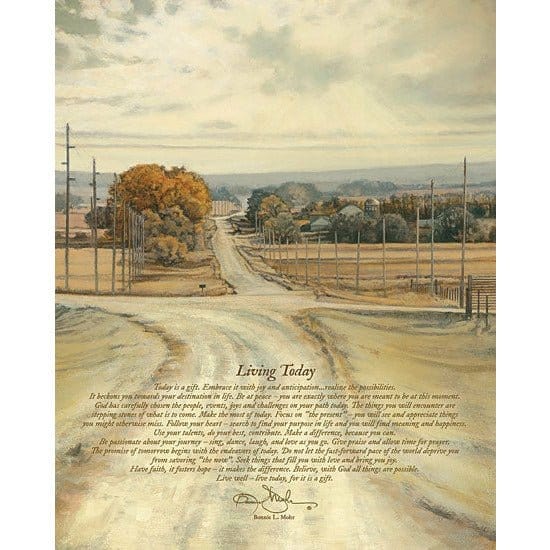 Penny Lane Publishing Living Today By Bonnie Mohr Art Print - 18 X 24
