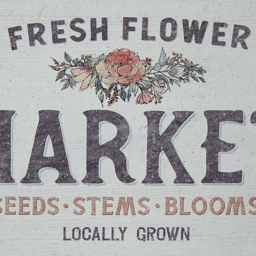 Locally Grown Flower Market Framed Sign - Printed Wood-CTW Home-The Village Merchant