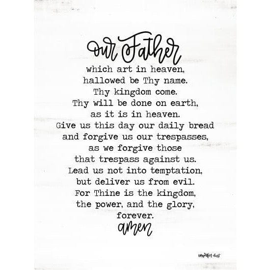 Lord&#39;s Prayer By Imperfect Dust Art Print - 12 X 16-Penny Lane Publishing-The Village Merchant