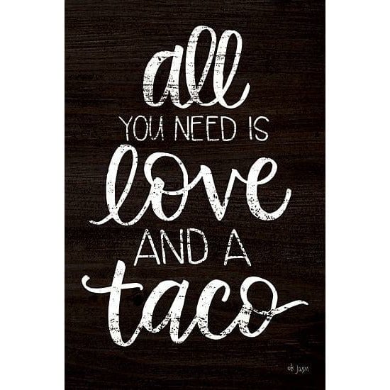 Love and A Taco By Jaxn Blvd Art Print - 12 X 18-Penny Lane Publishing-The Village Merchant