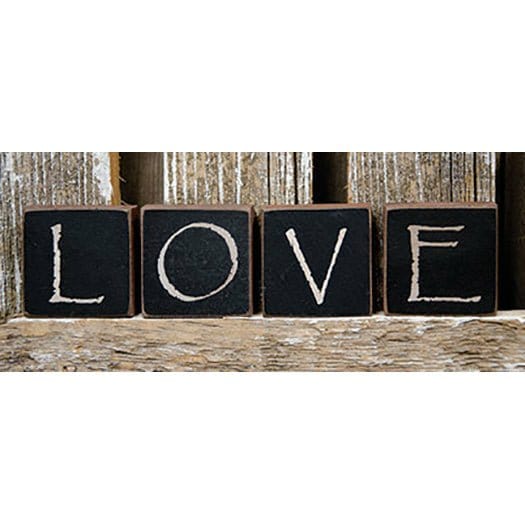 Love Blocks Set of 4-Craft Wholesalers-The Village Merchant