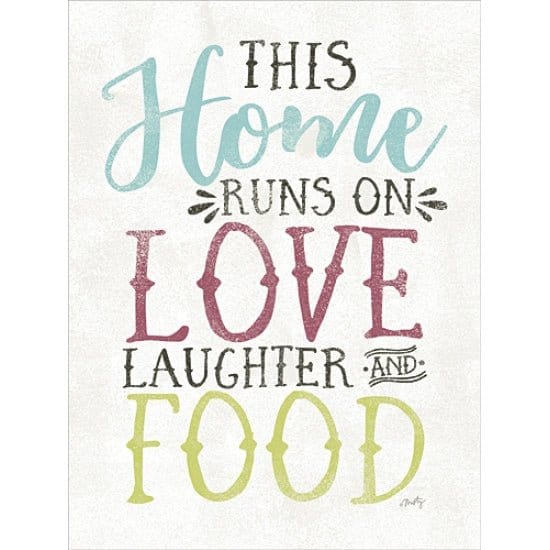 Love, Food, Laughter By Misty Michelle Art Print - 12 X 16-Penny Lane Publishing-The Village Merchant