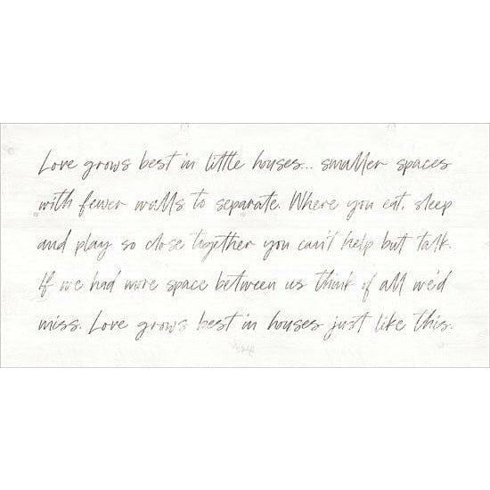 Penny Lane Publishing Love Grows Best In Little Houses By Marla Rae Art Print - 12 X 24