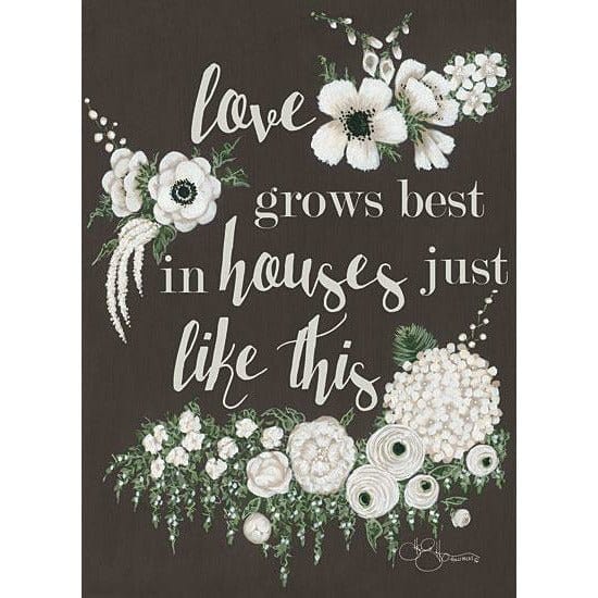 Love Grows By Hollihocks Art Art Print - 12 X 16-Penny Lane Publishing-The Village Merchant