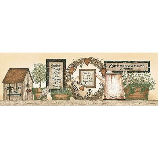 Penny Lane Publishing Love Makes A Home By Linda Spivey Art Print - 12 X 36