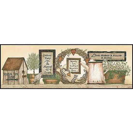 Penny Lane Publishing Love Makes A Home By Linda Spivey Art Print - 6 X 18