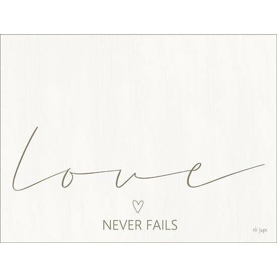 Love Never Fails By Jaxn Blvd Art Print - 12 X 12-Penny Lane Publishing-The Village Merchant