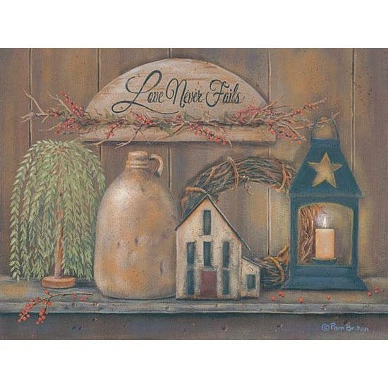Love Never Fails Shelf By Pam Britton Art Print - 12 X 16-Penny Lane Publishing-The Village Merchant