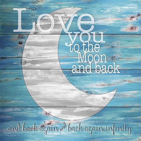 Love You To The Moon And Back By Cindy Jacobs Art Print - 12 X 12-Penny Lane Publishing-The Village Merchant