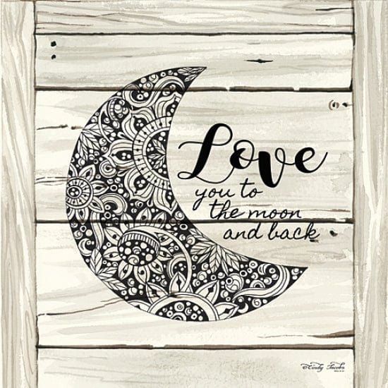 Love You To The Moon And Back By Cindy Jacobs Art Print - 12 X 12-Penny Lane Publishing-The Village Merchant