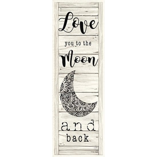 Love You To The Moon &amp; Back By Cindy Jacobs Art Print - 8 X 24-Penny Lane Publishing-The Village Merchant