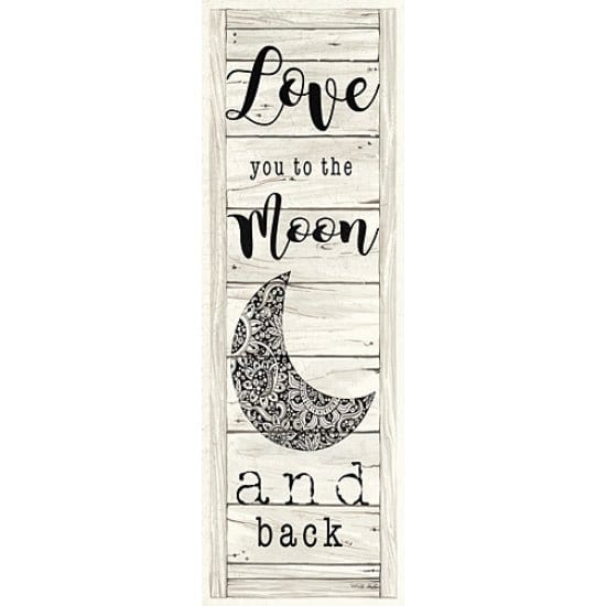 Love You To The Moon & Back By Cindy Jacobs Art Print - 8 X 24-Penny Lane Publishing-The Village Merchant