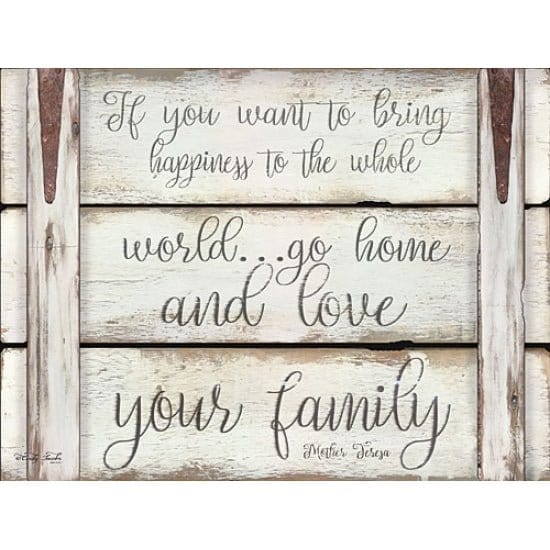 Penny Lane Publishing Love Your Family By Cindy Jacobs Art Print - 12 X 18