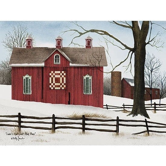 Lover&#39;s Knot Quilt Block Barn By Billy Jacobs Art Print - 12 X 16-Penny Lane Publishing-The Village Merchant