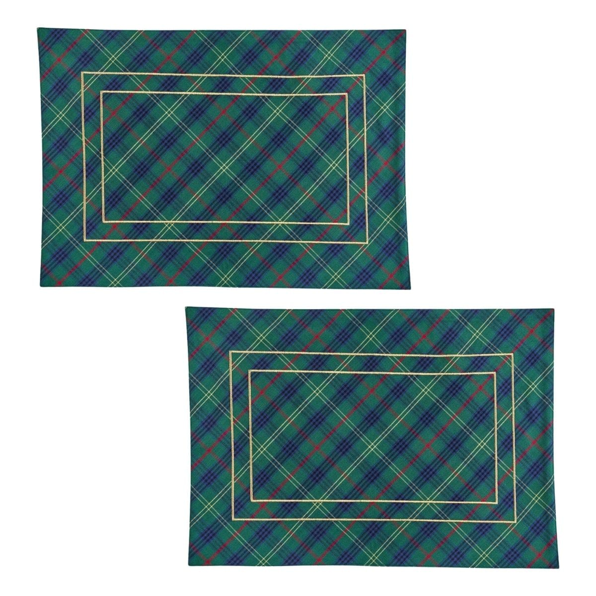 MacMerry Plaid Patricia Heaton Home Placemat Set of 2