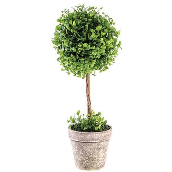 Maiden Hair Fern Potted Ball Topiary 18&quot; High-Craft Wholesalers-The Village Merchant