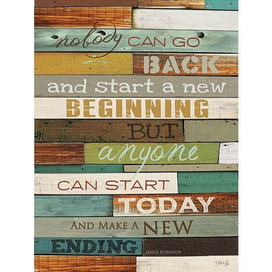 Penny Lane Publishing Make A New Ending By Marla Rae Art Print - 18 X 24