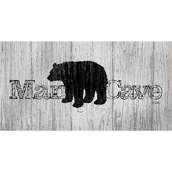 Penny Lane Publishing Mancave Bear By Kate Sherrill Art Print - 9 X 18