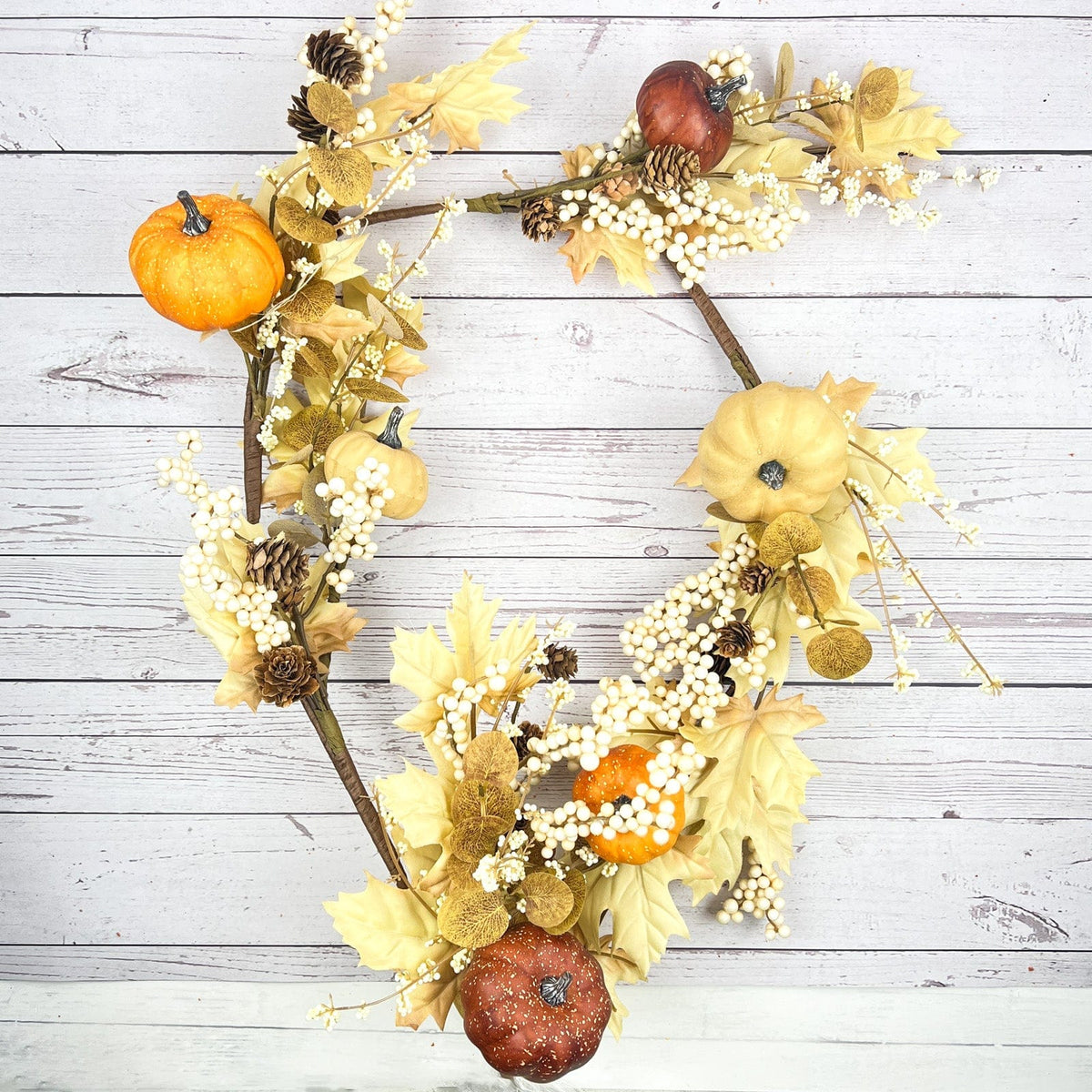 Maple and Pumpkins Garland 96&quot; Long