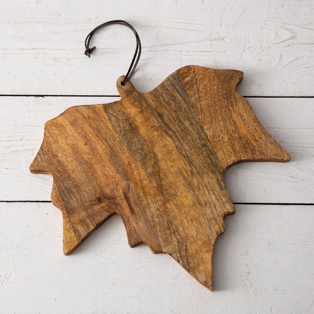 Maple Leaf Wood Cutting Board-CTW Home-The Village Merchant