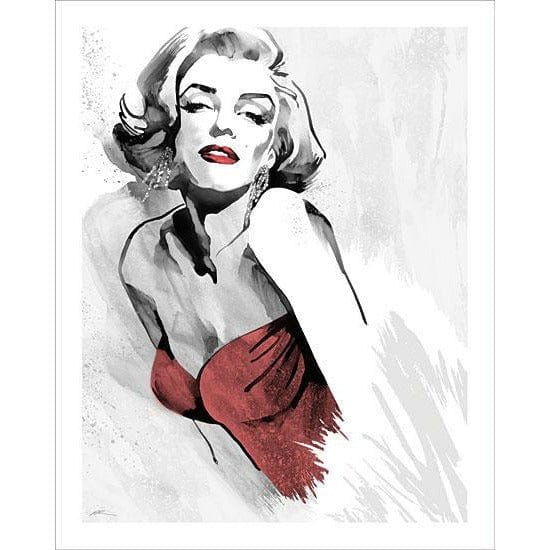 Marilyn Pose Red Dress By JG Studios Art Print - 12 X 16-Penny Lane Publishing-The Village Merchant