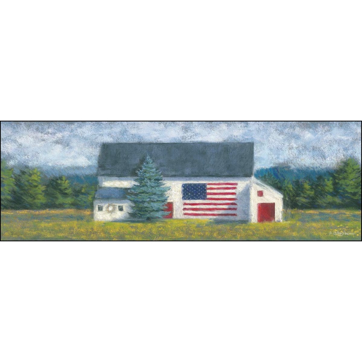 Maxfield's Barn By Donna Lacey - Derstine Art Print - 12 X 36-Penny Lane Publishing-The Village Merchant
