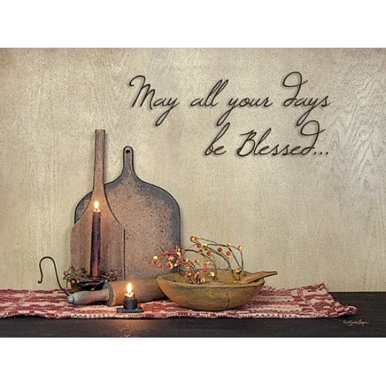 May All Your Days Be Blessed By Susie Boyer Art Print - 12 X 16-Penny Lane Publishing-The Village Merchant