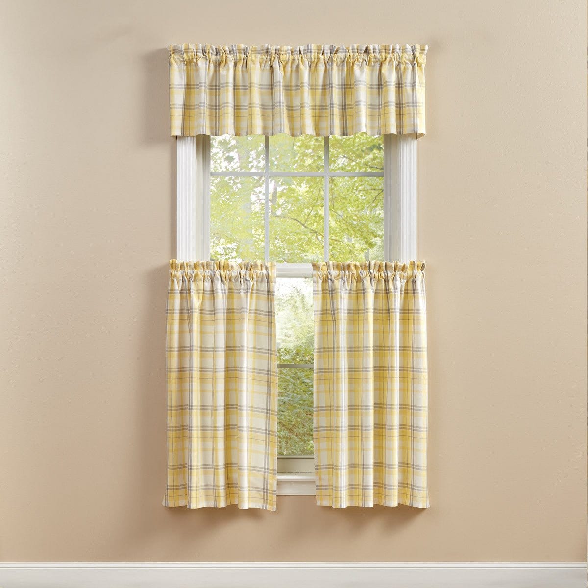 Meadowlark Plaid Valance Unlined-Park Designs-The Village Merchant