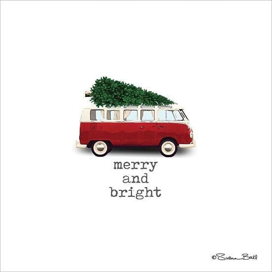 Merry And Bright Christmas By Susan Ball Art Print - 12 X 12-Penny Lane Publishing-The Village Merchant